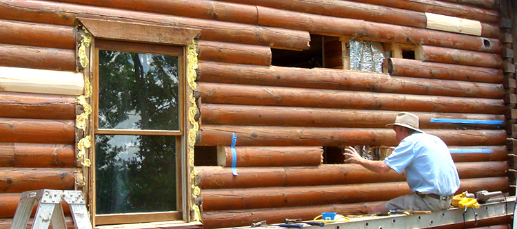 Log Home Repair Hart County, Georgia