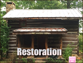 Historic Log Cabin Restoration  Hart County, Georgia